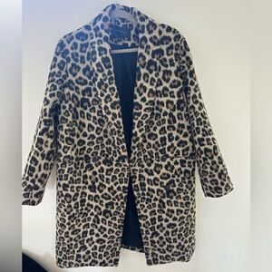 ANN TAYLOR LEOPARD COAT